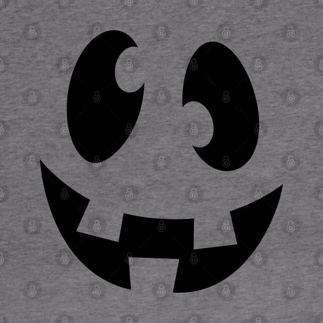 Happy, Goofy, Smiling Ghost Face Jack O Lantern by Elvdant